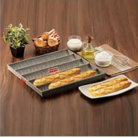 5-Groove French Baguette Tray – 400×600mmx20mm