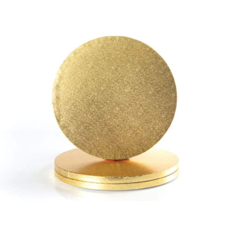 Round Gold Cake Drum 31cm