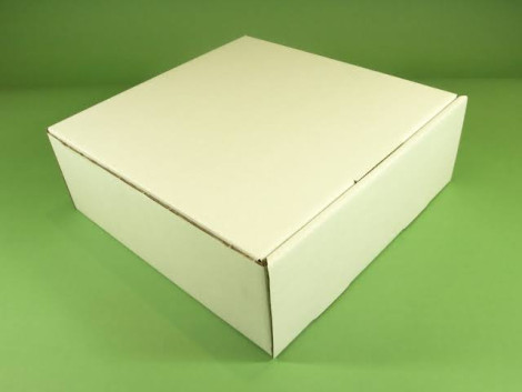 Square Cake Box White with cover 27x27x12