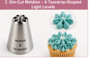 Die Cut-Meidian has 6 teardrop-shaped light levels