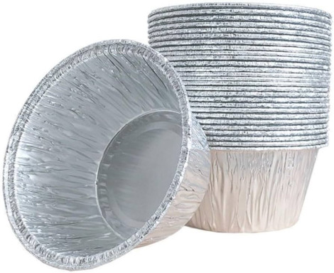Silver Foil Cupcake liners  Large 20pcs