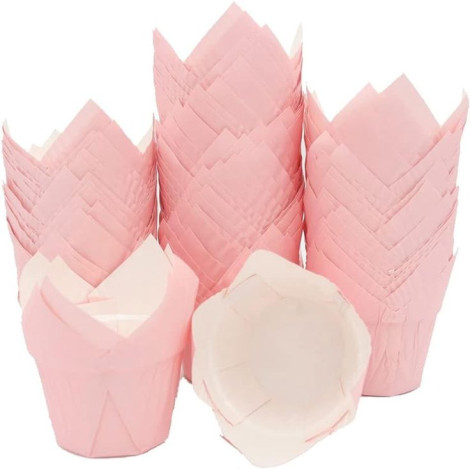 Tulip Paper Cupcake 100pcs