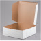 Square Cake Box White with cover 28x28x15 cm