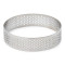 Perforated S/S round shaped tart mould 10*2cm