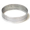 Perforated S/S round shaped tart mould 8*2 cm