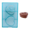 Polycarbonate Heart Chocolate Mould with Rose Design