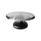Polished alloy turntable large (black background)
