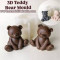 Two-piece chocolate moulds with a 3D teddy bear design